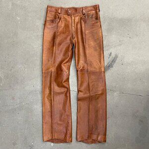 American Vintage Men's Brown and Tan Trousers